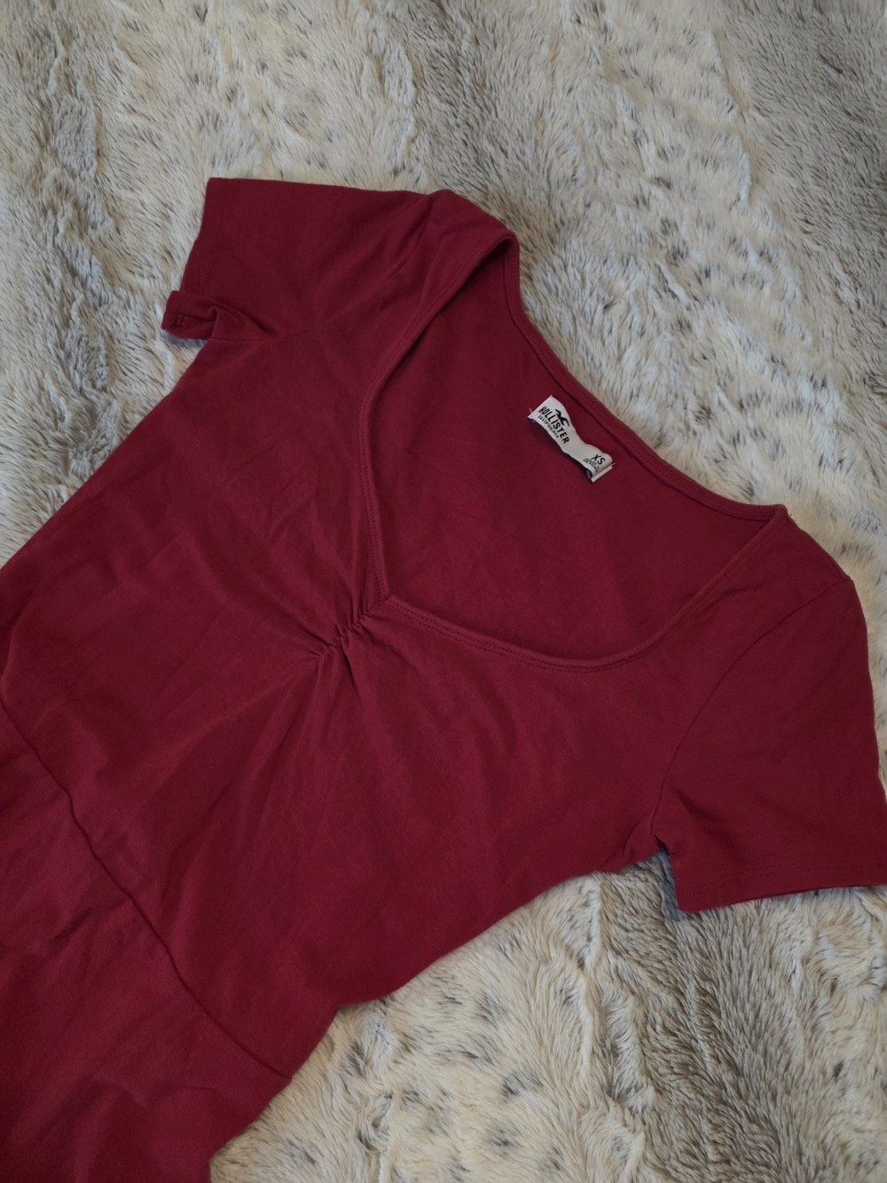 Hollister Fit & Flare Dress - Red XS - Picture 3 of 3